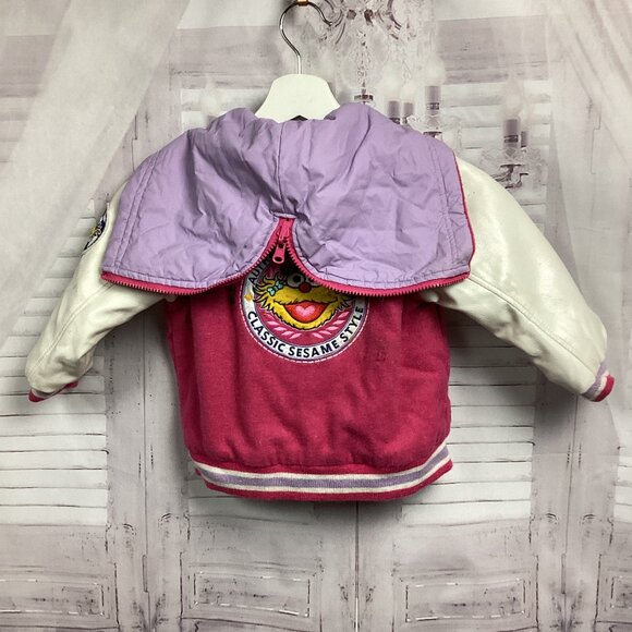 Vintage Y2K Sesame Street Soccer Varsity Jacket Snap Front 5T - Picture 2 of 16
